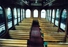 Inside View of Specialty Vehicles Trolley